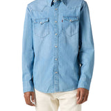 Camicia manica lunga Barstow western denim chiaro