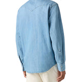 Camicia manica lunga Barstow western denim chiaro