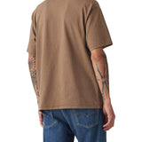 T-shirt manica corta red tab marrone