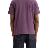T-shirt manica corta red tab melanzana