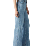 Jeans ribcage wide leg denim chiaro