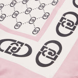 Foulard logo monogram rosa