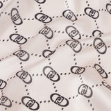 Foulard logo monogram rosa