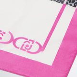 Foulard con stampa fucsia