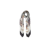 Foulard con stampa grafica nero