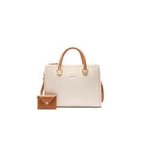 Borsa bauletto bottolato crema/beige