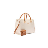 Borsa bauletto bottolato crema/beige