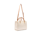 Borsa bauletto bottolato crema/beige