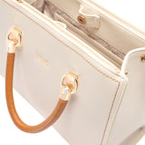 Borsa bauletto bottolato crema/beige