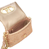 Borsa a spalla con strass
cipria