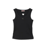 Top a costine nero