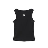 Top a costine nero