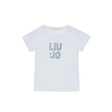 T-shirt Liujo applicazione logo bianco