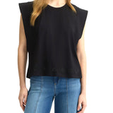 Top in cotone nero