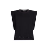 Top in cotone nero