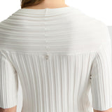 Maglia con drappeggio cutie balloon bianco