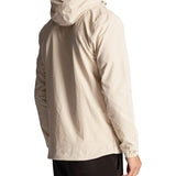 Giubbino con zip e cappuccio beige