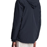 Giubbino con zip e cappuccio blu