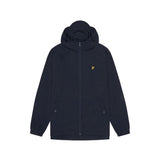 Giubbino con zip e cappuccio blu