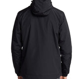 Giubbino con zip e cappuccio nero