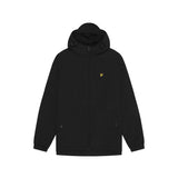 Giubbino con zip e cappuccio nero