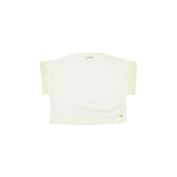 T-shirt manica corta con dettagli latte