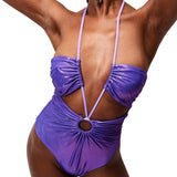 Monokini Clio tulle viola