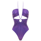 Monokini Clio tulle viola