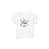 T-shirt manica corta play surf bianco
