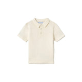 Polo manica corta tricot crema
