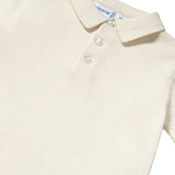 Polo manica corta tricot crema