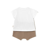 Cpmpleto t-shirt e shorts teddy muffin