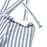 Completo tre pezzi (camicia+papillon+bermuda) bianco/blu