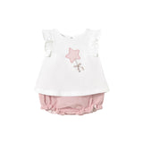 Completo due pezzi (t-shirt+short) rosa