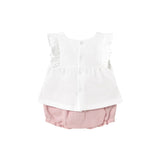 Completo due pezzi (t-shirt+short) rosa
