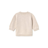 Cardigan con zip tricot beige