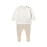 Completo due pezzi (maglia+gambaletto) beige