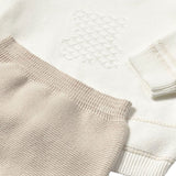 Completo due pezzi (maglia+gambaletto) beige