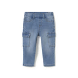 Jeans cargo stretch denim medio