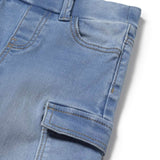 Jeans cargo stretch denim medio
