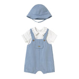 Completo 2 pezzi (pagliaccetto+cappuccio) blu