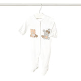 Pigiama lungo con orsetti bianco