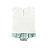Completo due pezzi (t-shirt+ gonna) smeraldo