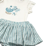 Completo due pezzi (t-shirt+ gonna) smeraldo