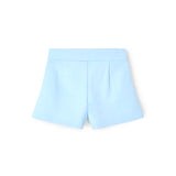 Completo due pezzi (blusa+short) poly bianco/celeste