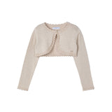 Bolerino basic tricot sabbia