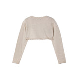 Bolerino basic tricot sabbia