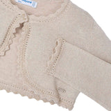 Bolerino basic tricot sabbia