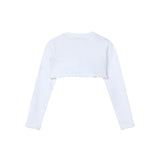 Bolerino basic tricot bianco