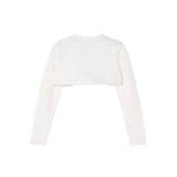 Bolerino basic tricot ecrù